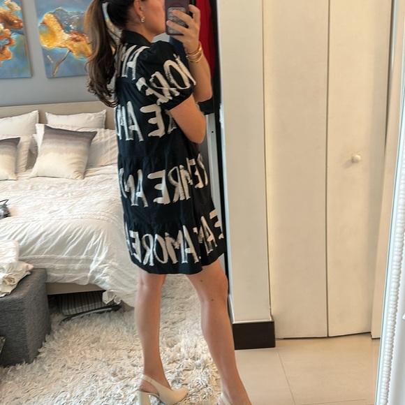 Desigual Black and White Graphic Dress - Picture 4 of 5